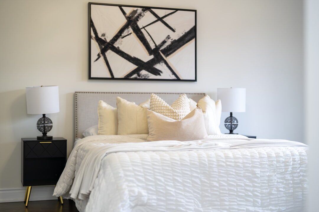 elegant bedroom in celebrity house